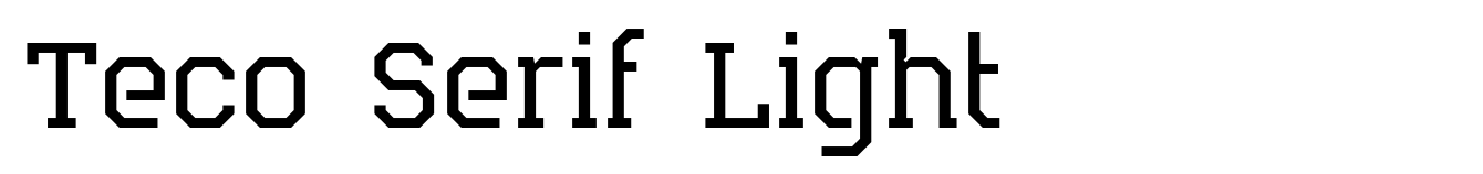Teco Serif Light